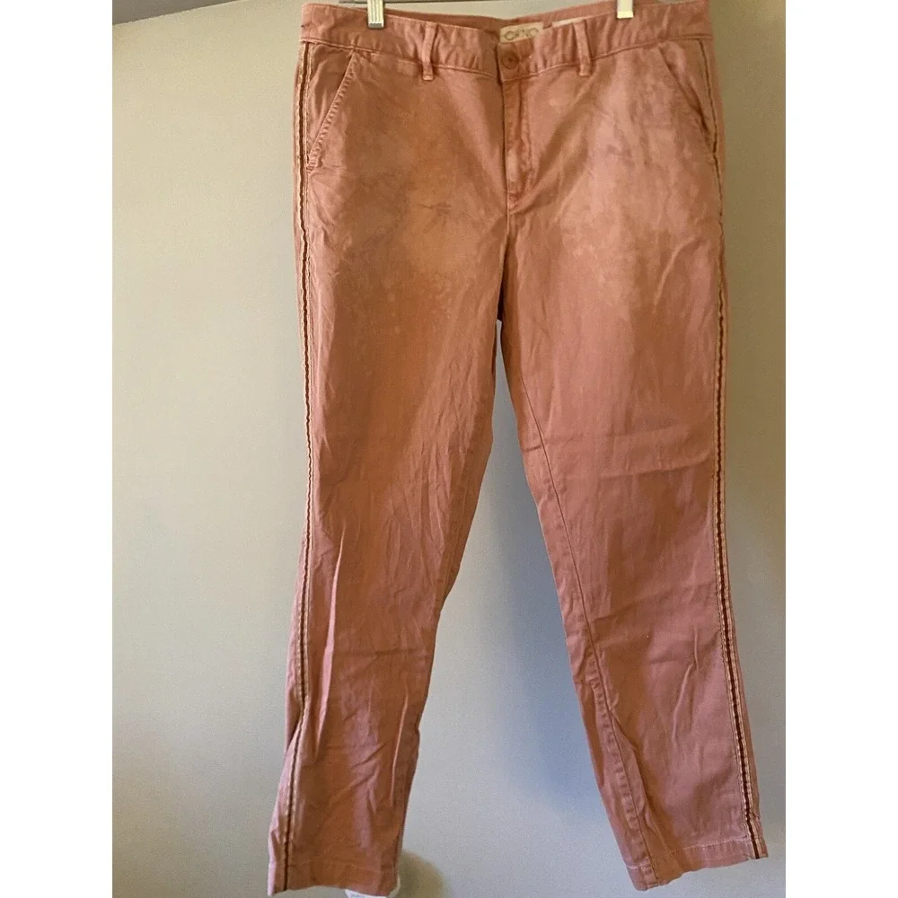 Anthropologie Relaxed Chino Pants Rose Pink‎ 32